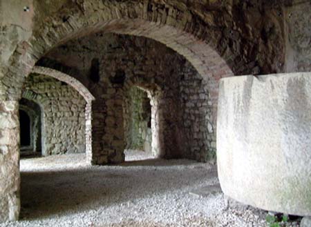 Cisterne nel castello di Brescia